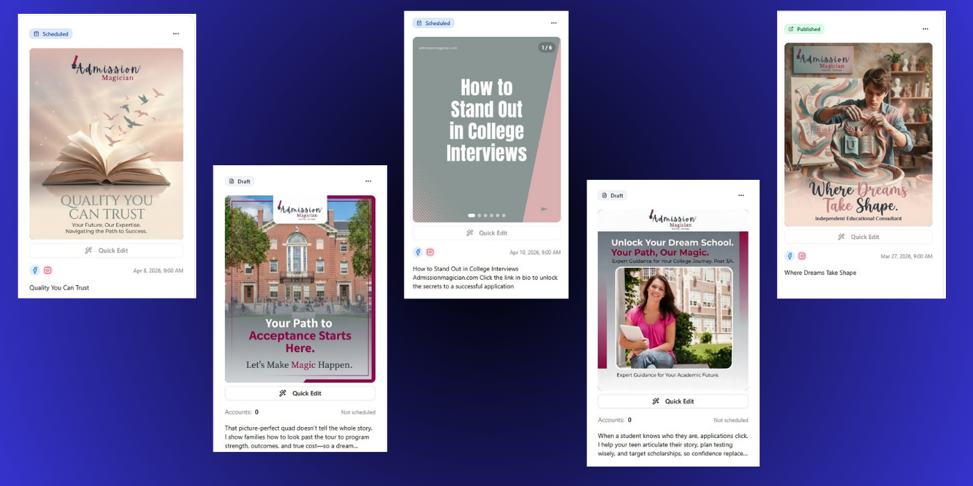 Real posts from Carole's Always Posting account