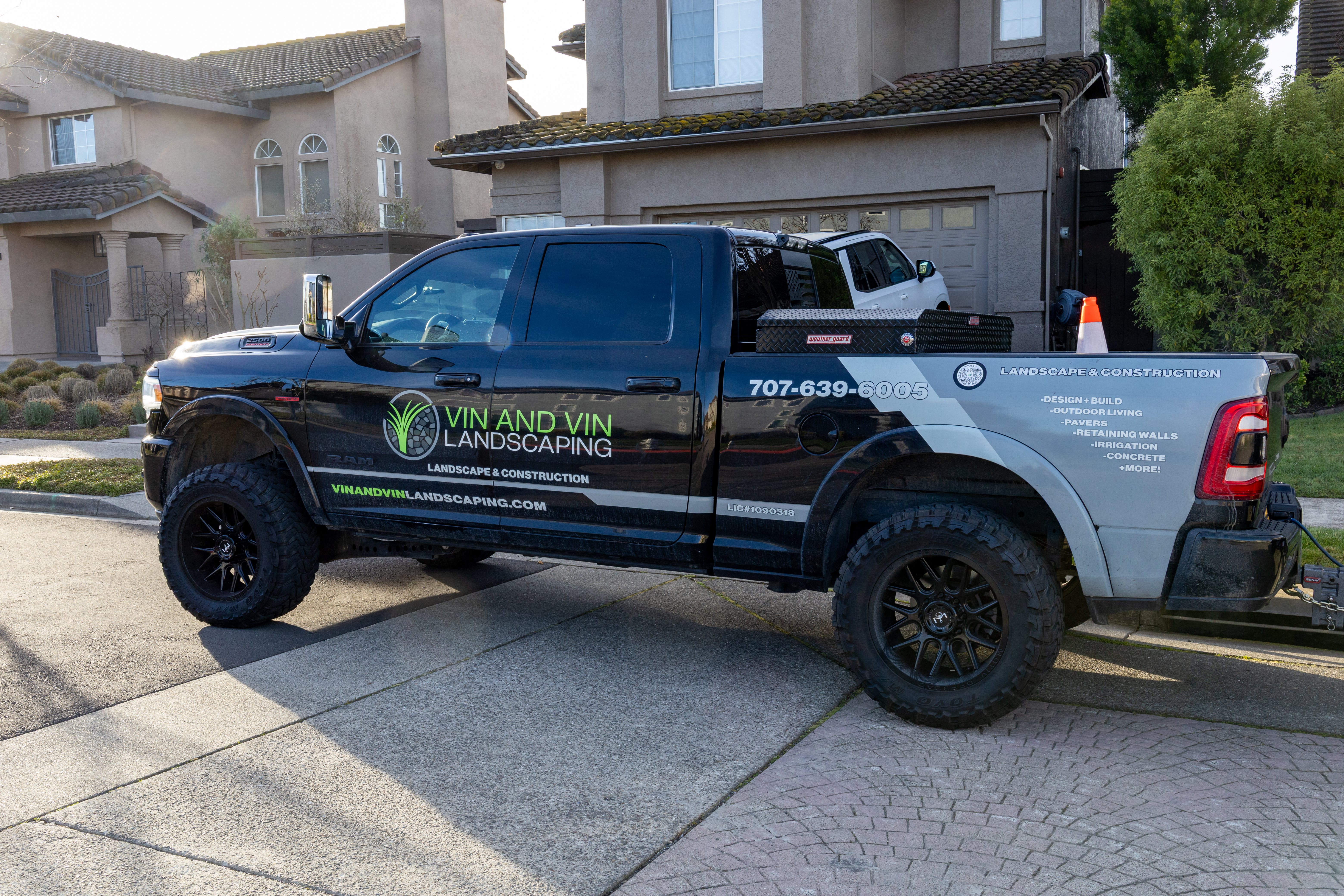 Vin and Vin Landscaping completed patio project