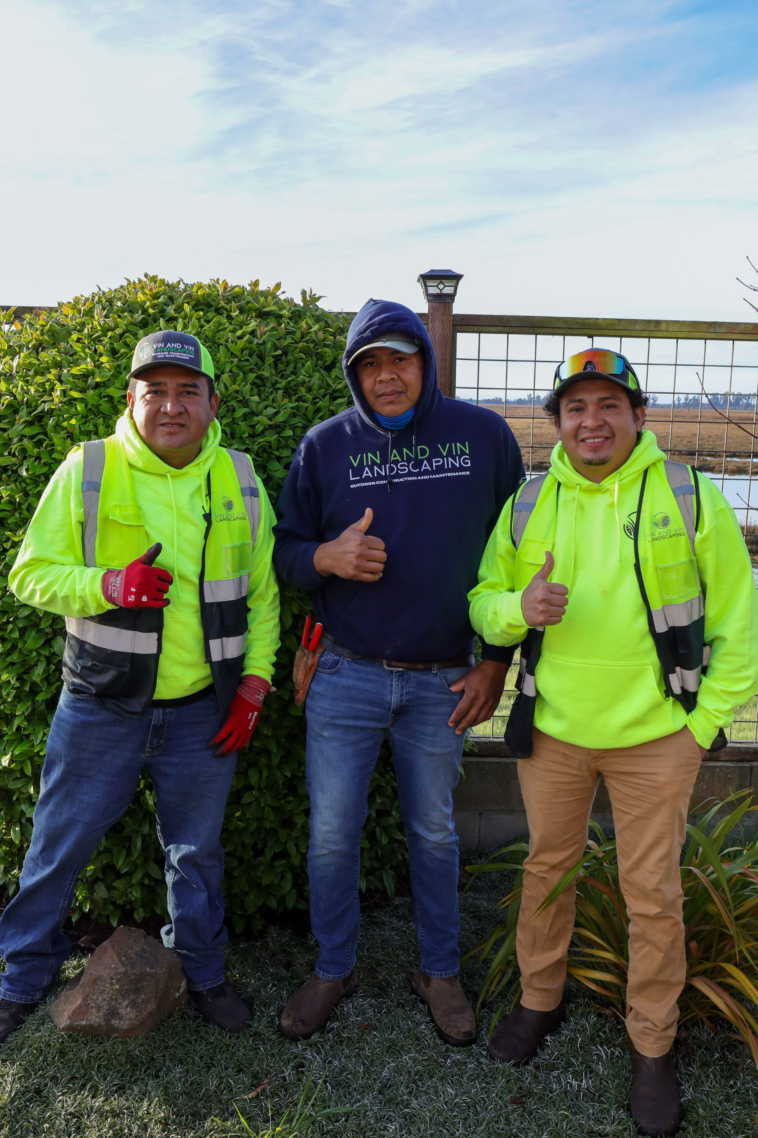 Vin and Vin Landscaping construction team