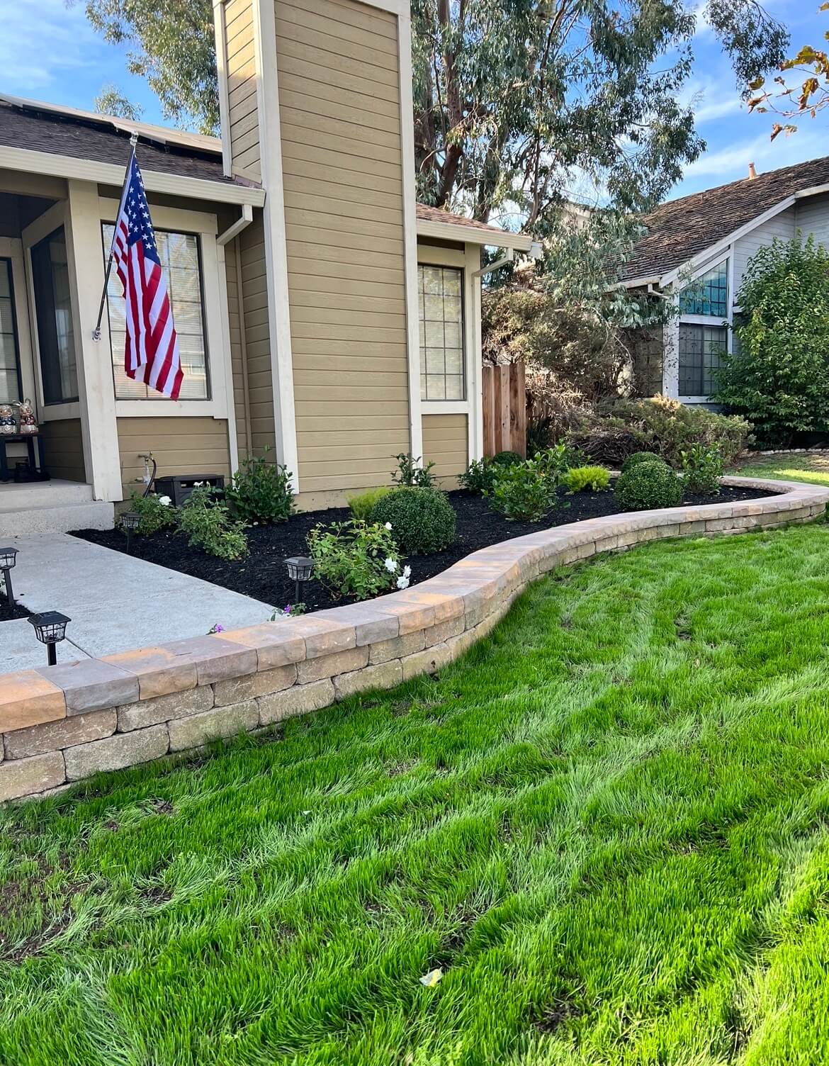 Landscaping project in Napa Valley
