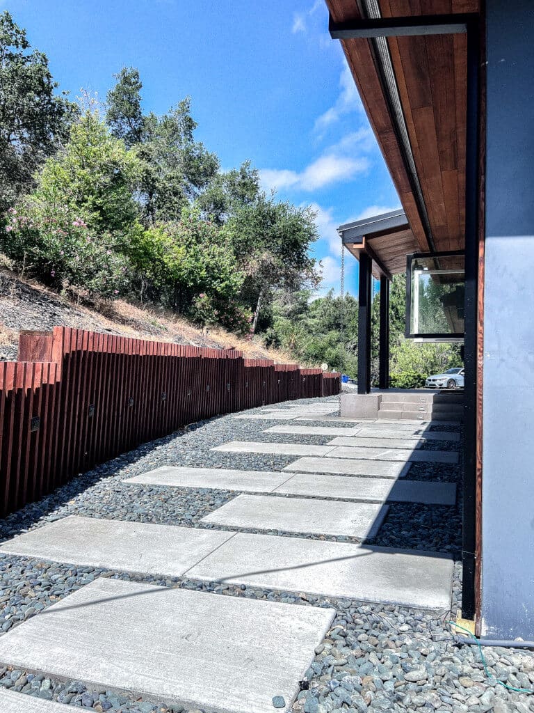 Landscaping project in Napa Valley