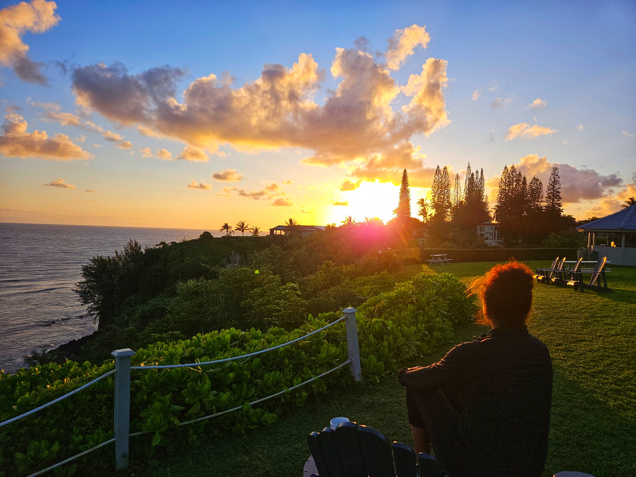 Sunset on the coast of Jamaica
