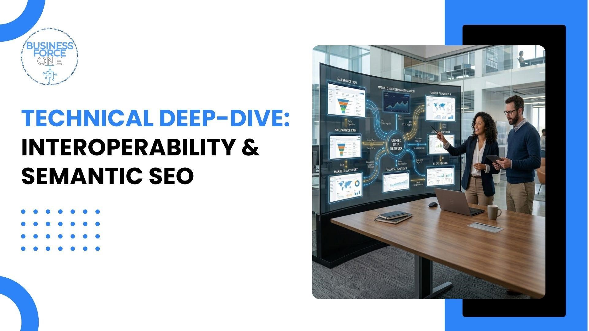 technical deep dive into interoperability and semantic SEO explained