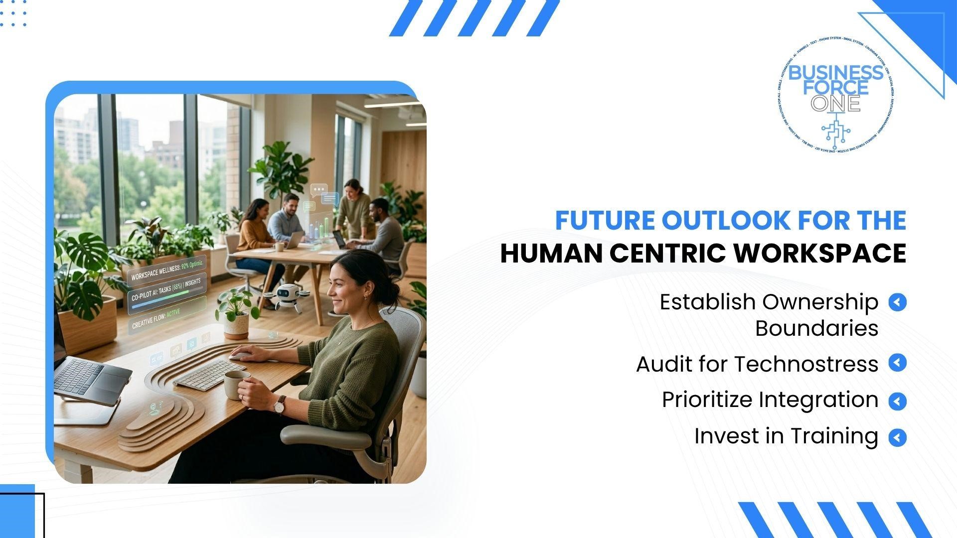 future outlook for a human-centric workspace and modern work environment 