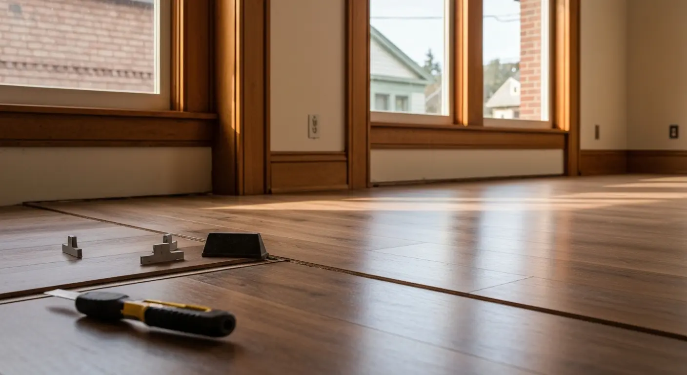 LVP flooring installation