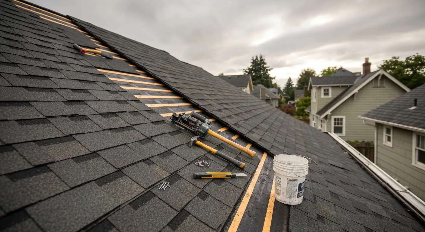 Asphalt shingle repair