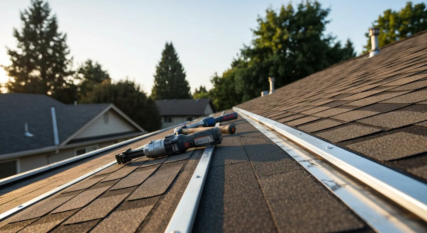 Roof repair work