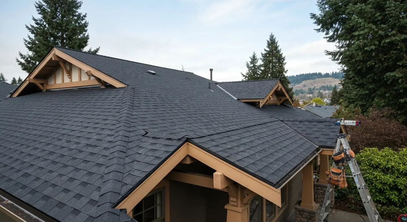 Roof installation project