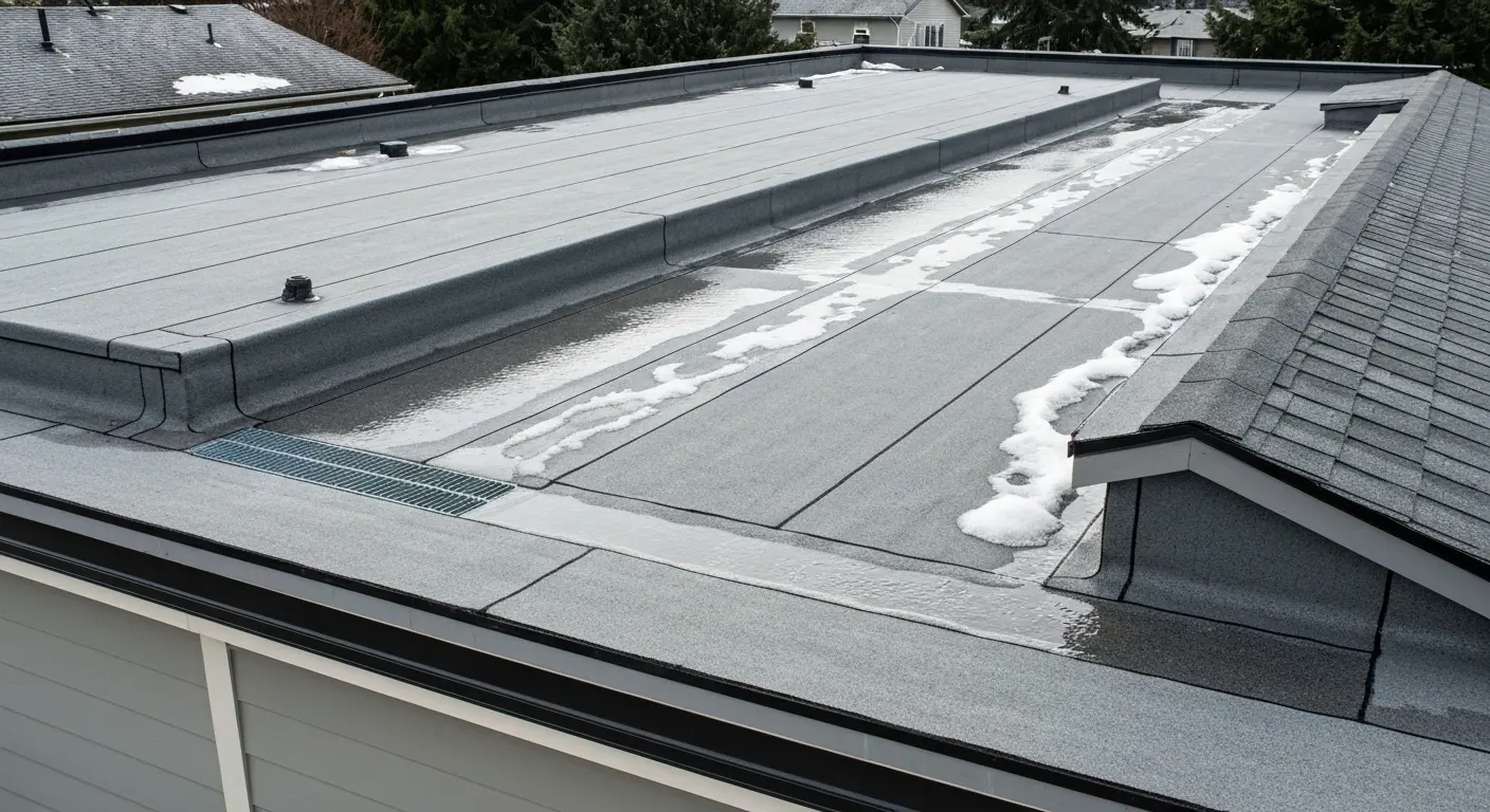 Flat roof system