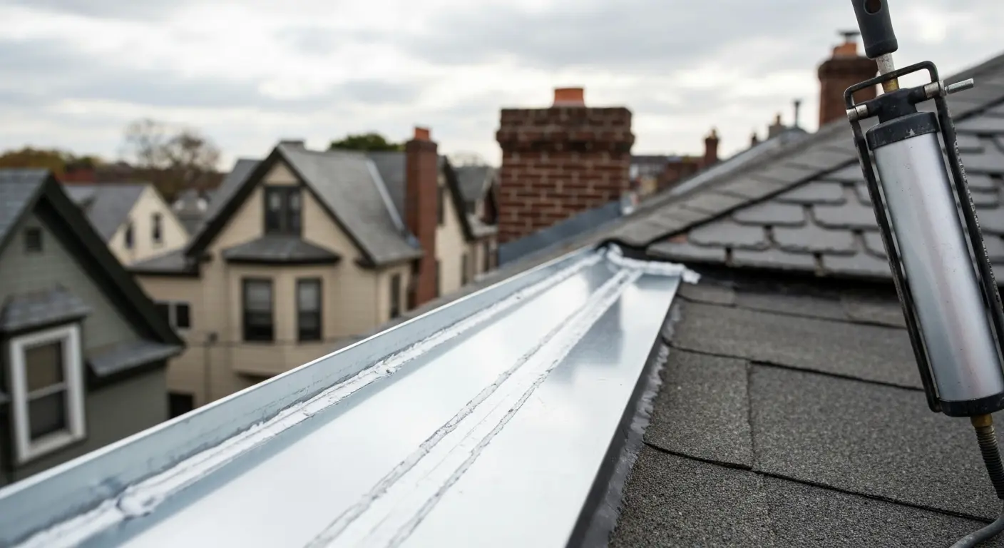 Roof repair work