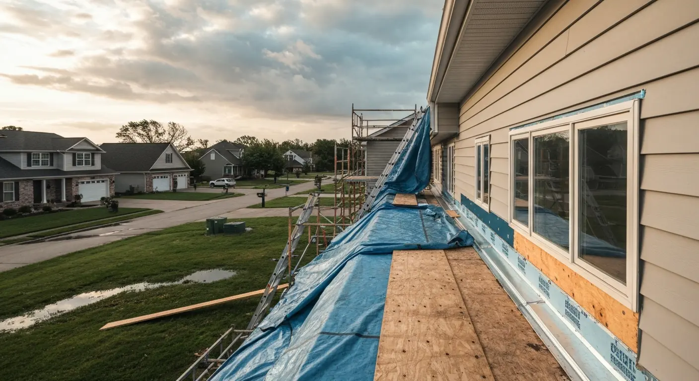 Emergency storm damage repair