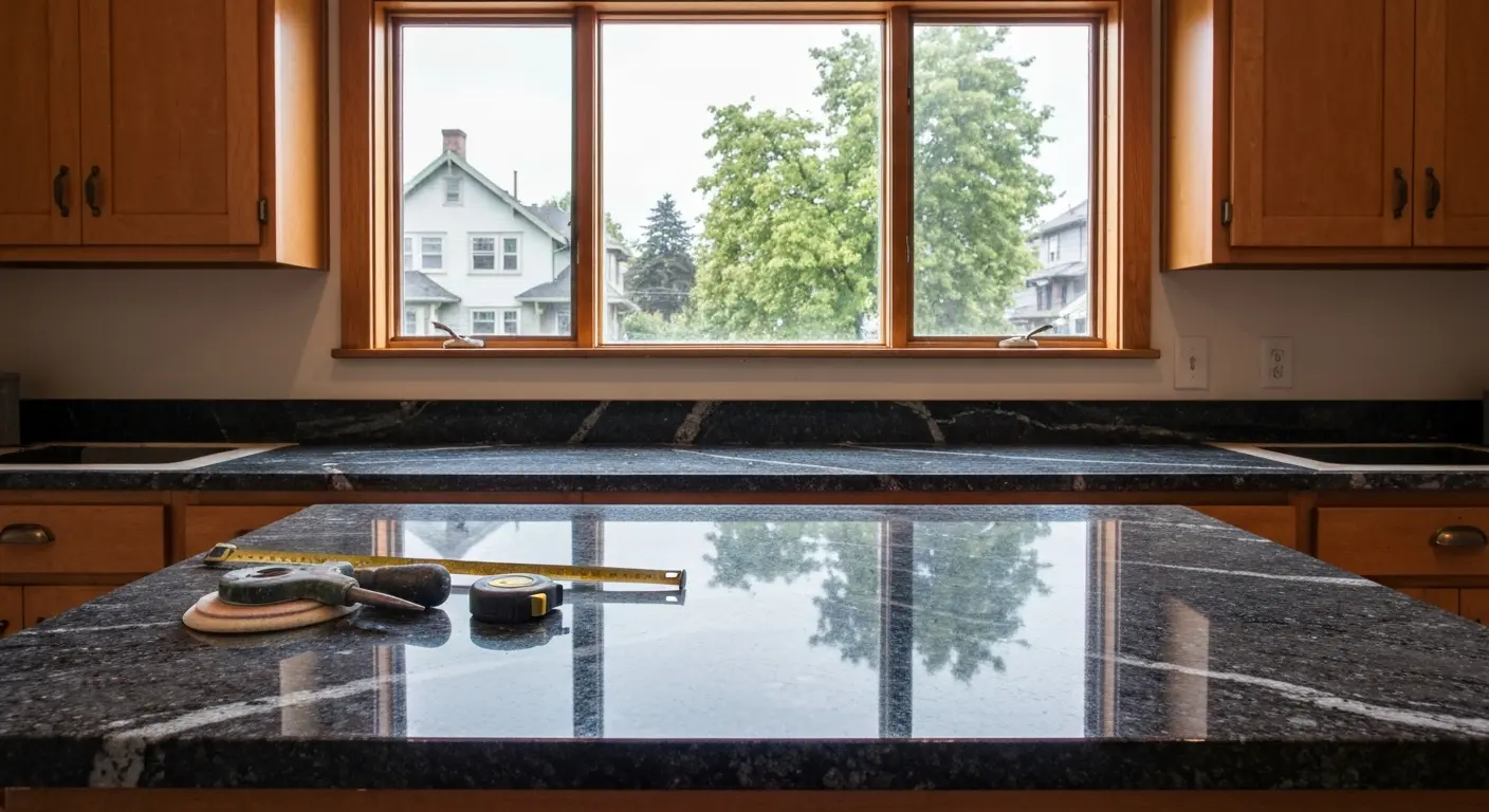 Granite countertop installation