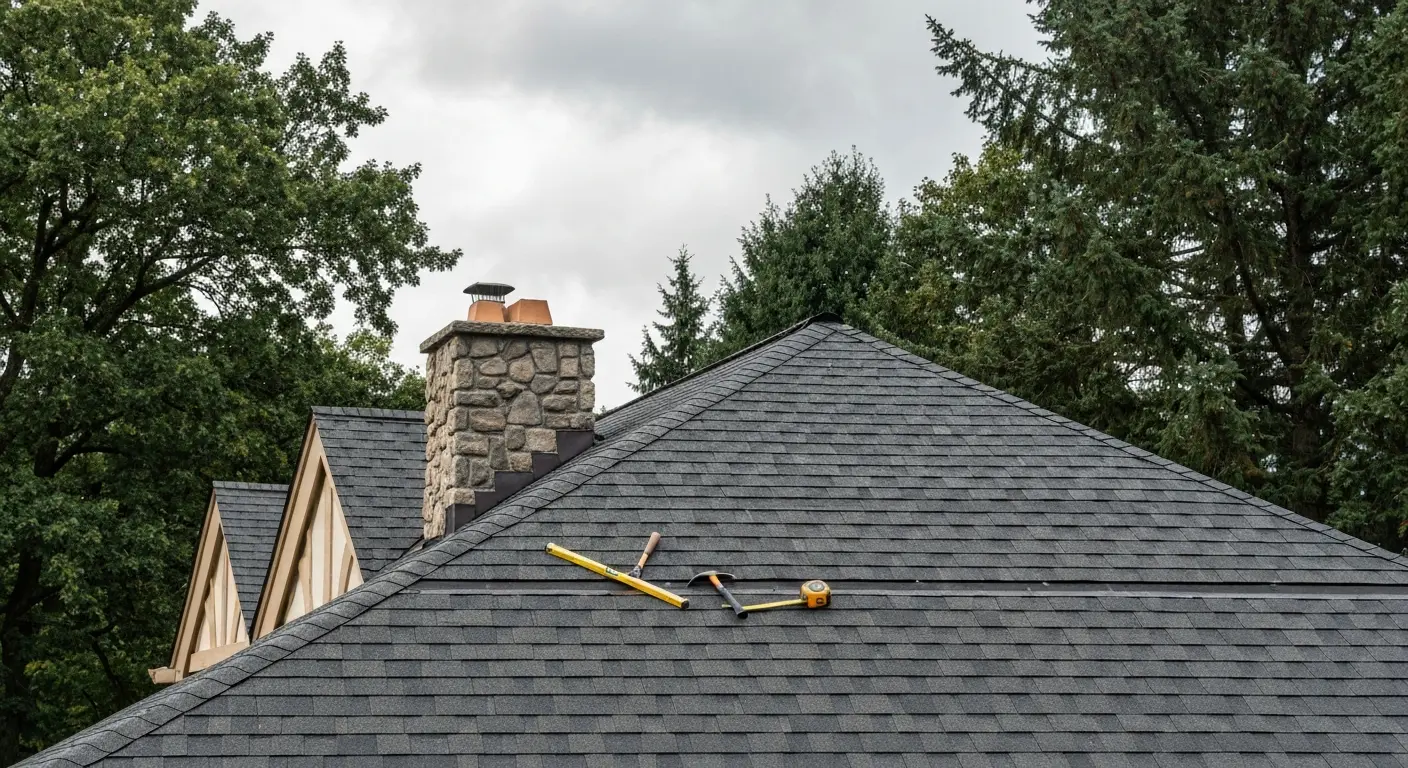 New roof installation