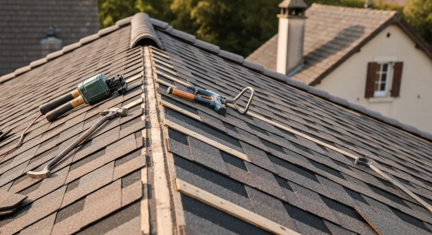 Roof repair project