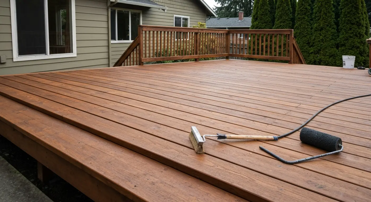 Deck staining project