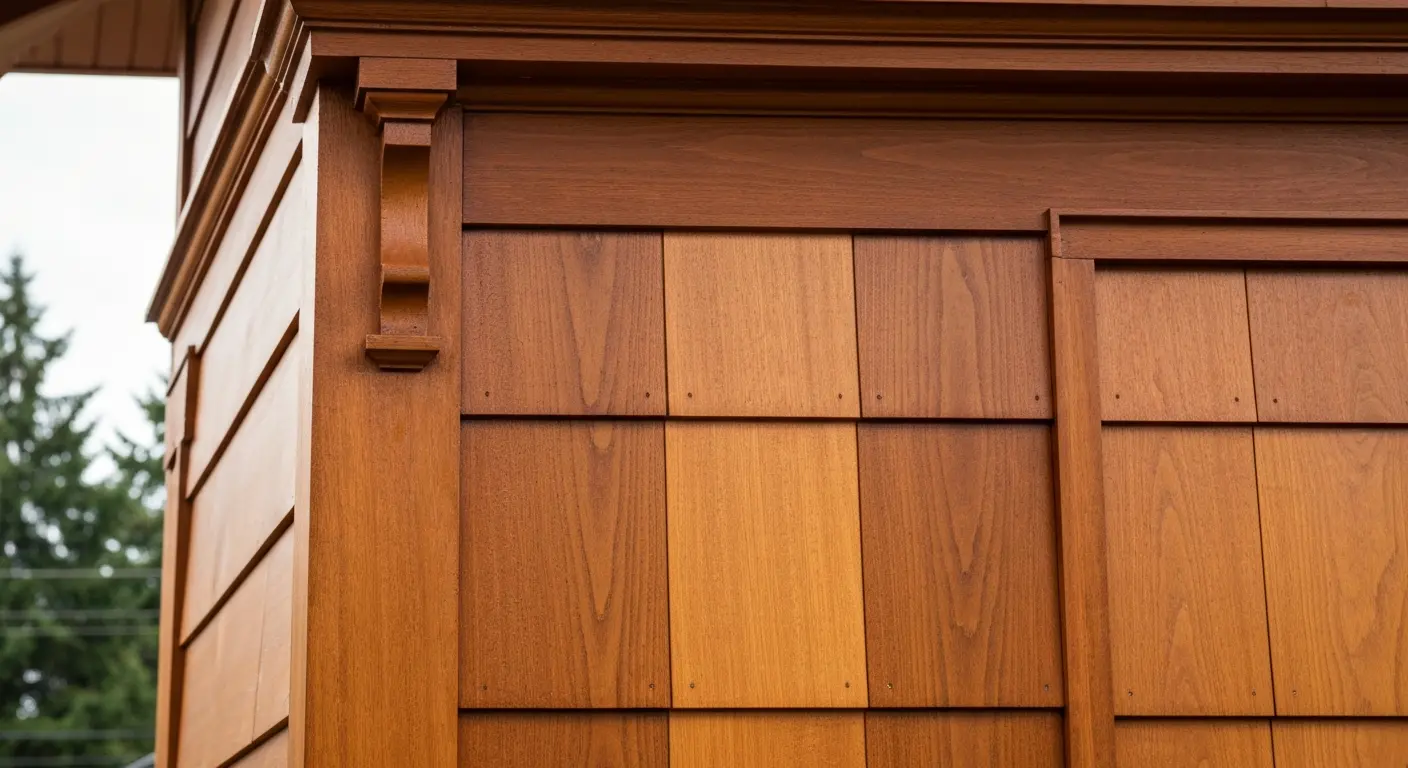 Cedar siding on historic home