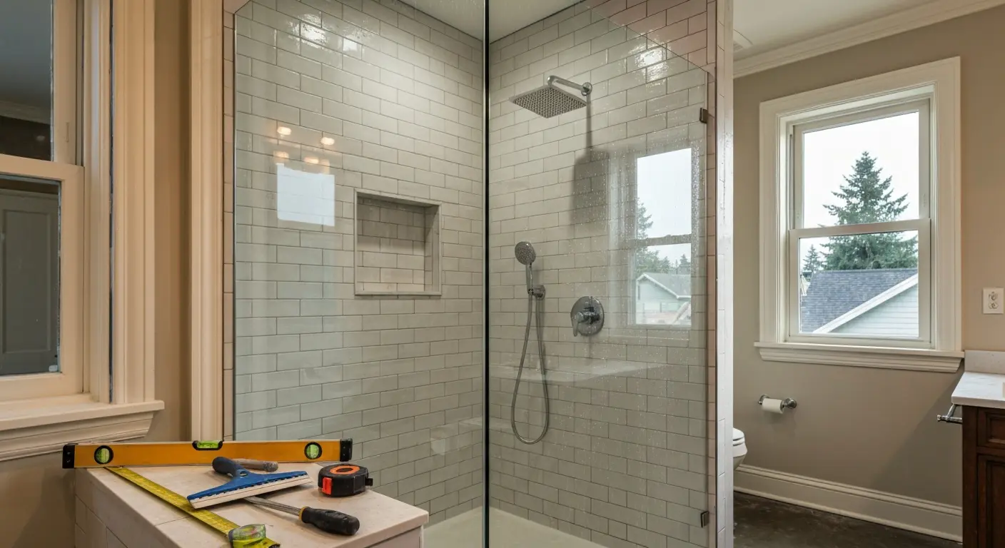 Modern shower installation