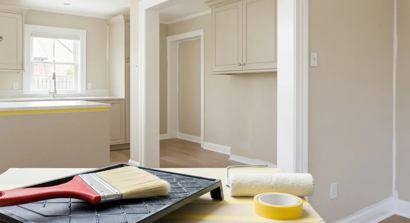 Kitchen interior painting project