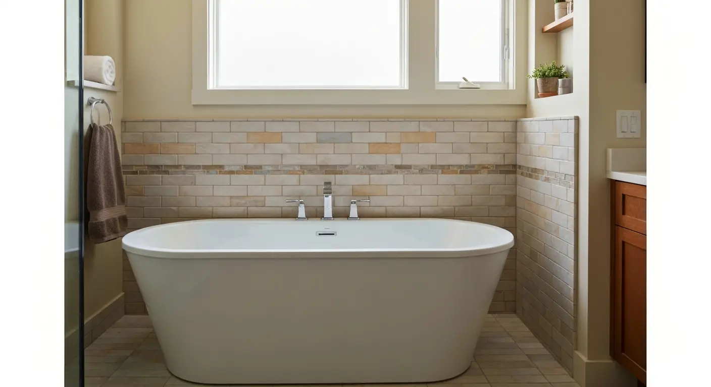 Luxury tub installation