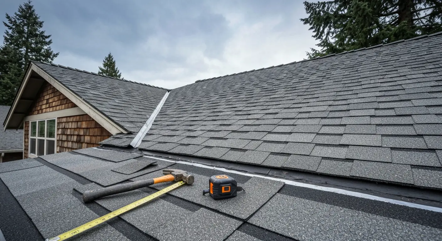 Storm damage roof repair