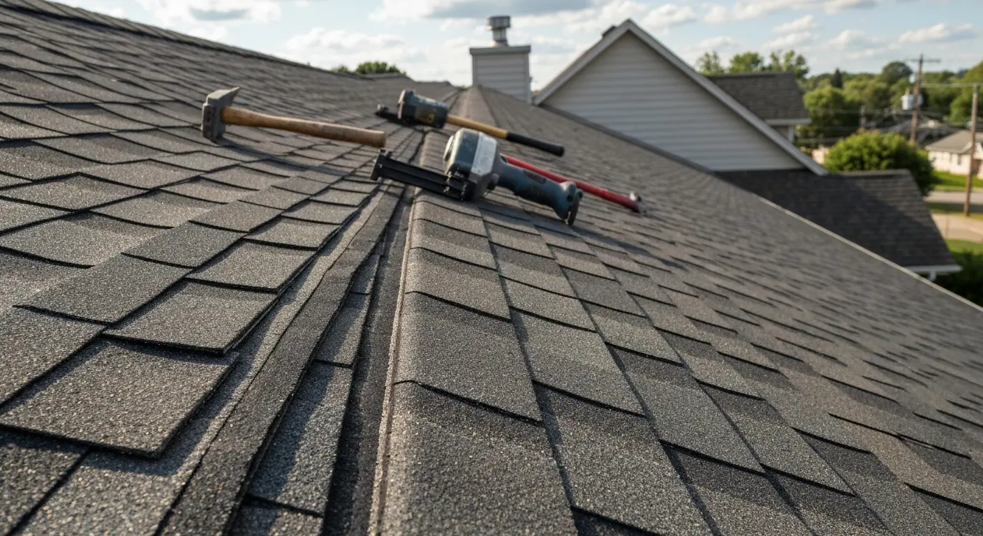 Asphalt shingle roofing project