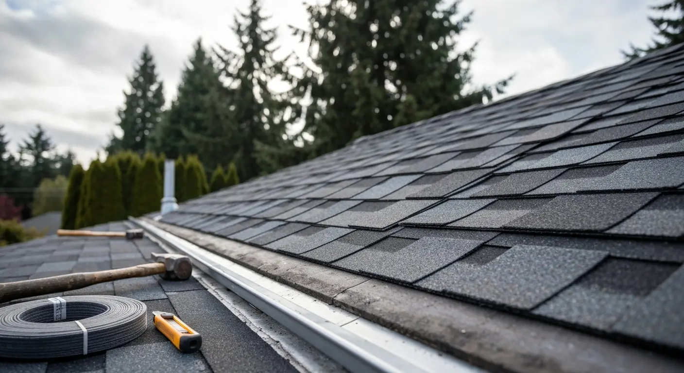 Roof repair work