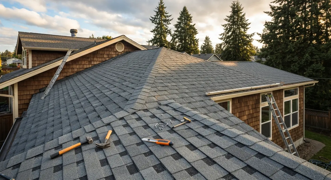 Emergency roof repair work