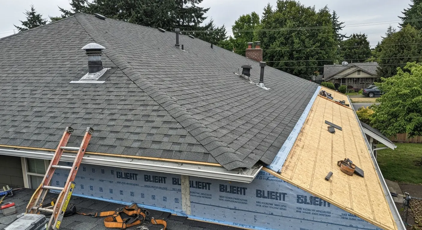 Full roof replacement project