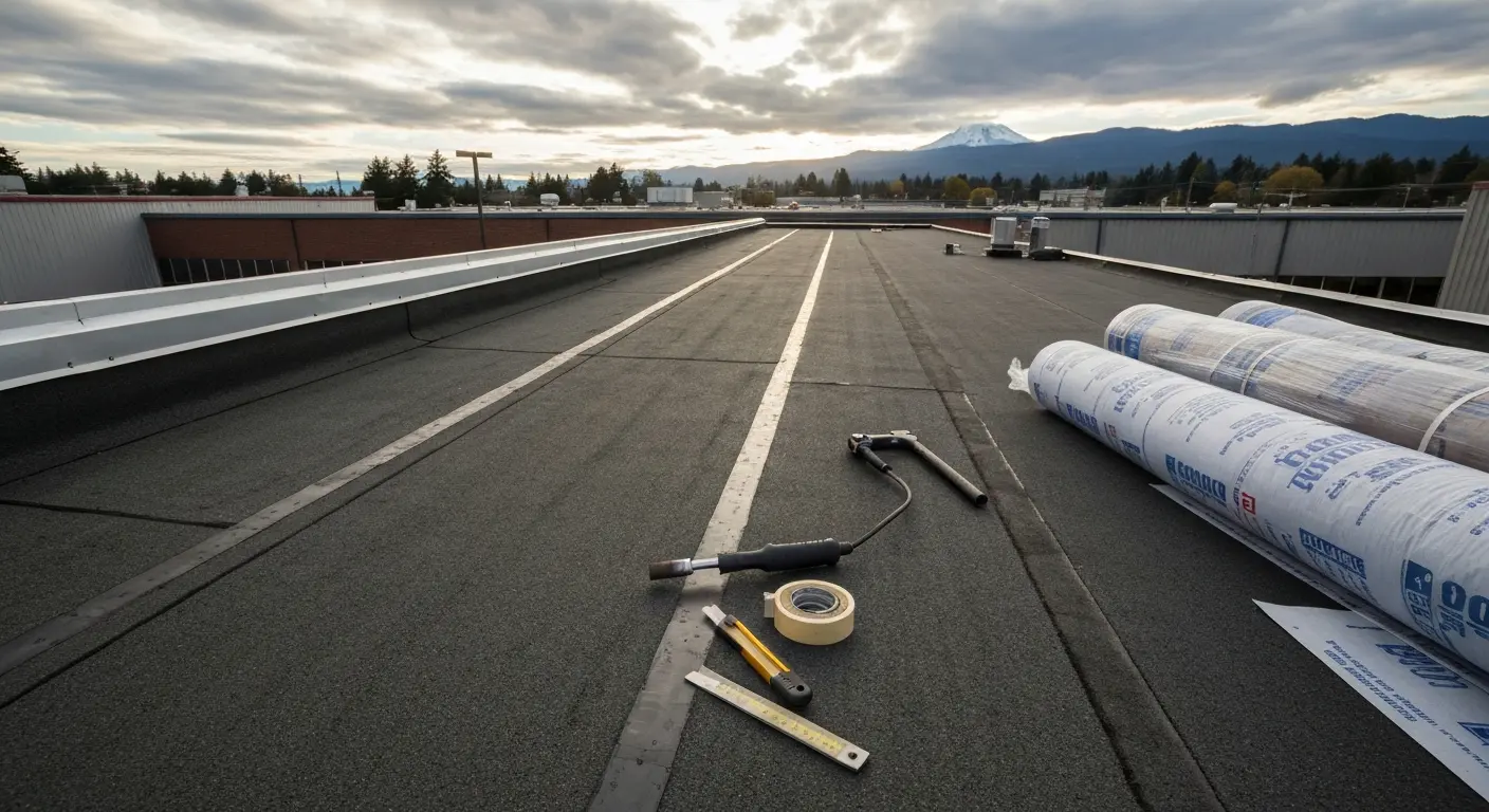 Flat roof repair and installation