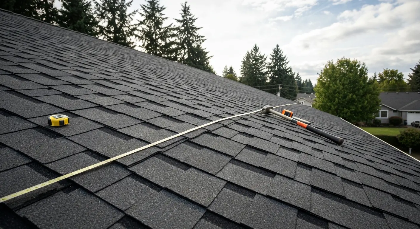 Asphalt shingle installation