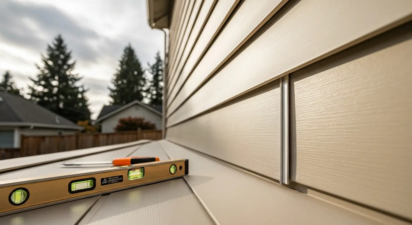 Siding installation project