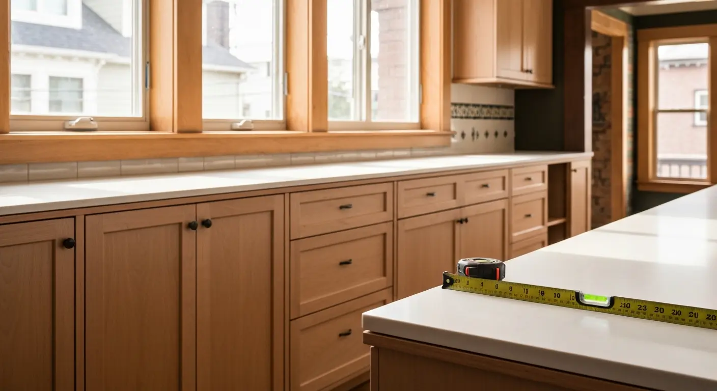 Kitchen cabinet installation