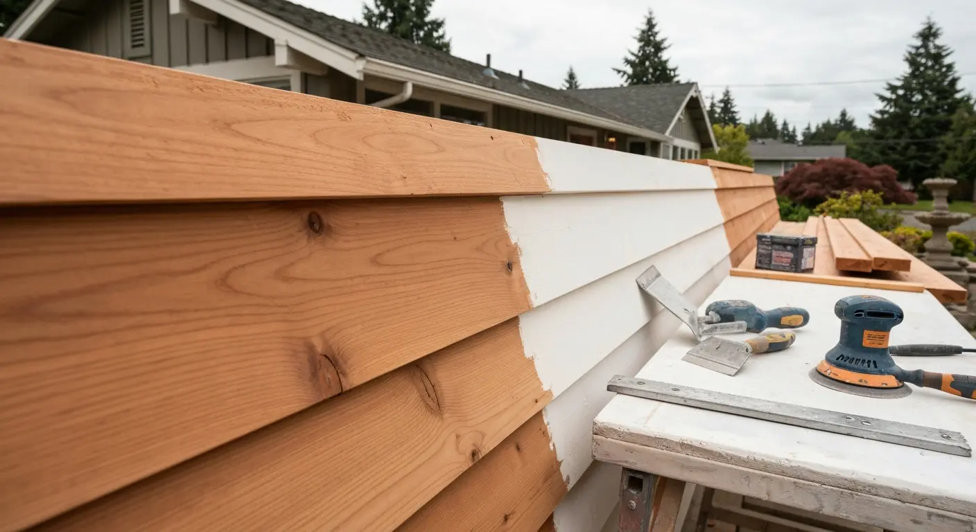 Cedar siding preparation