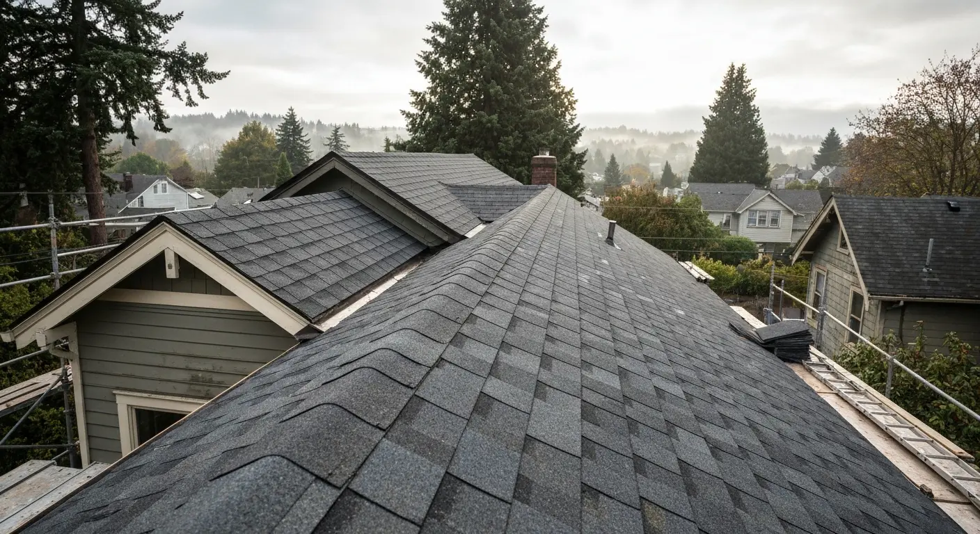 New roof installation