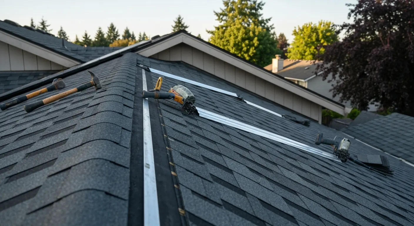 Roof repair work in Tigard