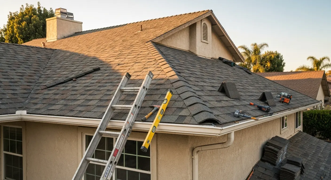 Full roof replacement installation