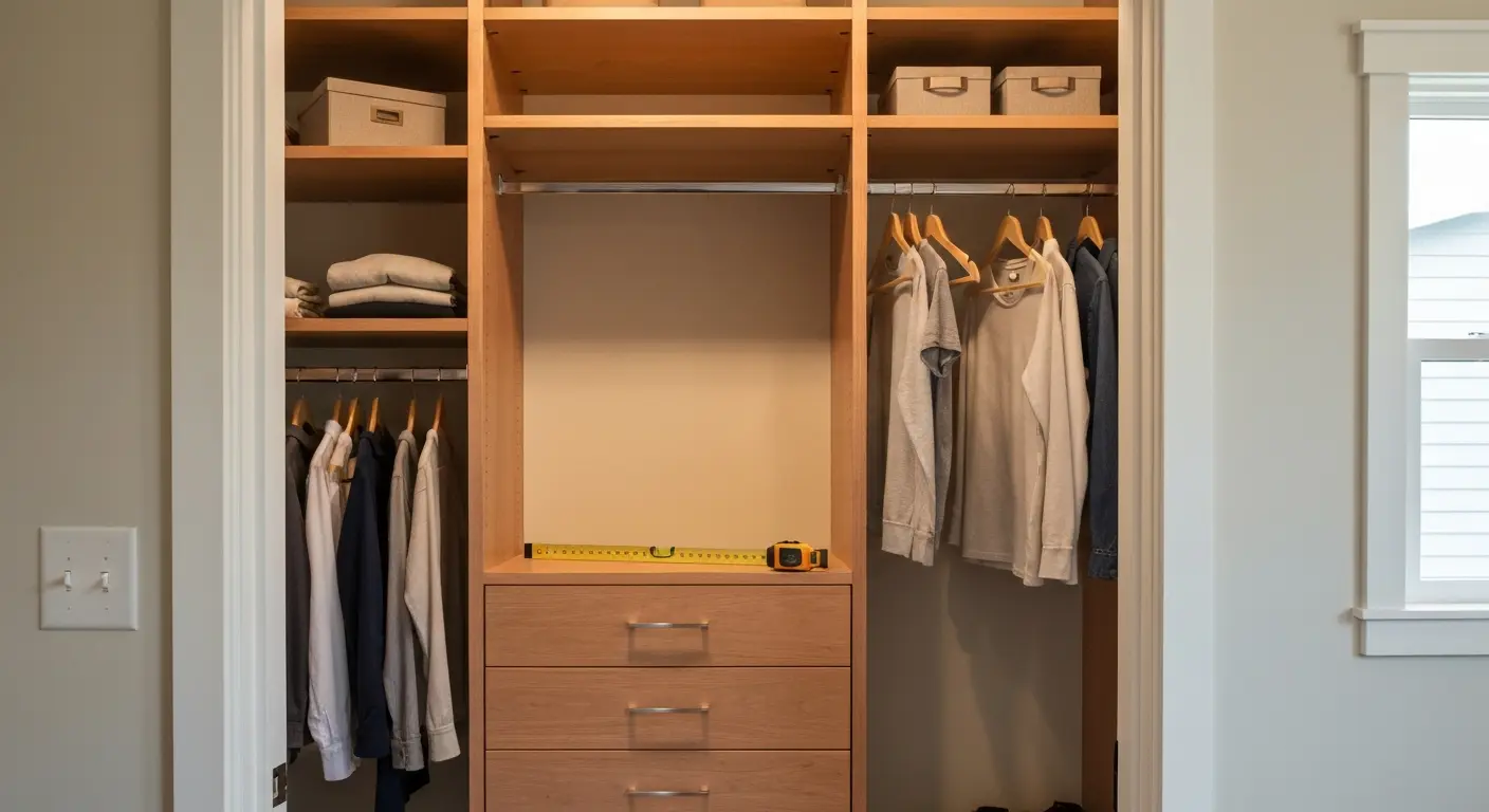 Custom closet organization