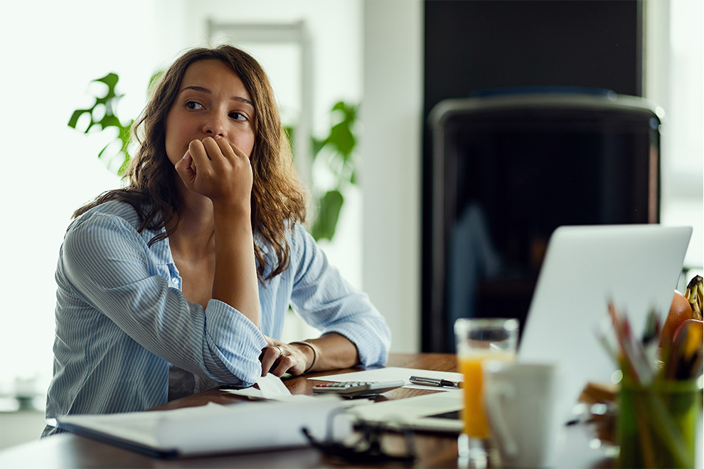 Anxious business owner
