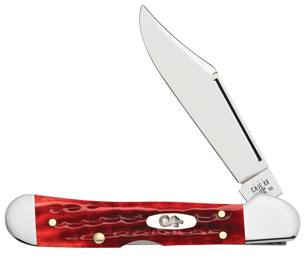 Mini Copperlock 10307 Pocket Worn Old Red Bone