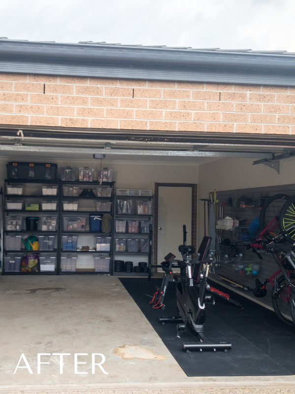 Garage after
