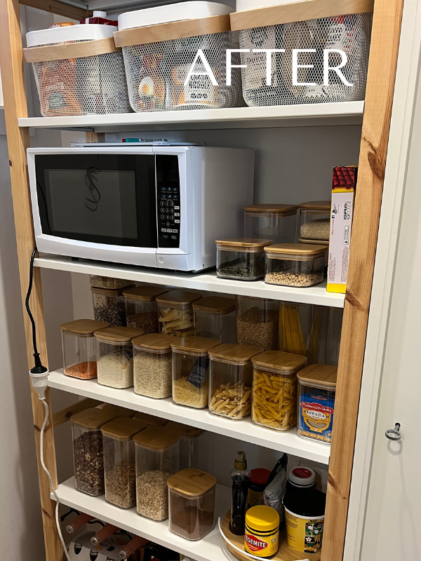 Pantry after