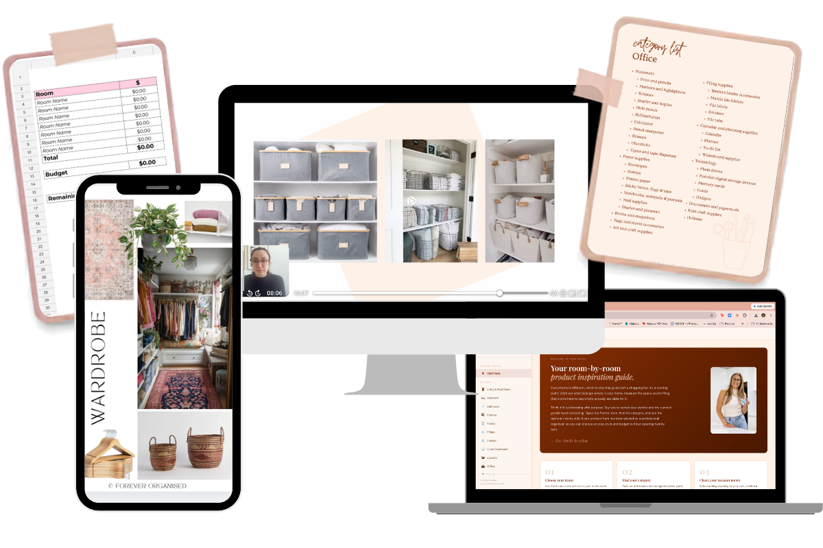 Forever Organised - the home organisation course from Ducks in a Row