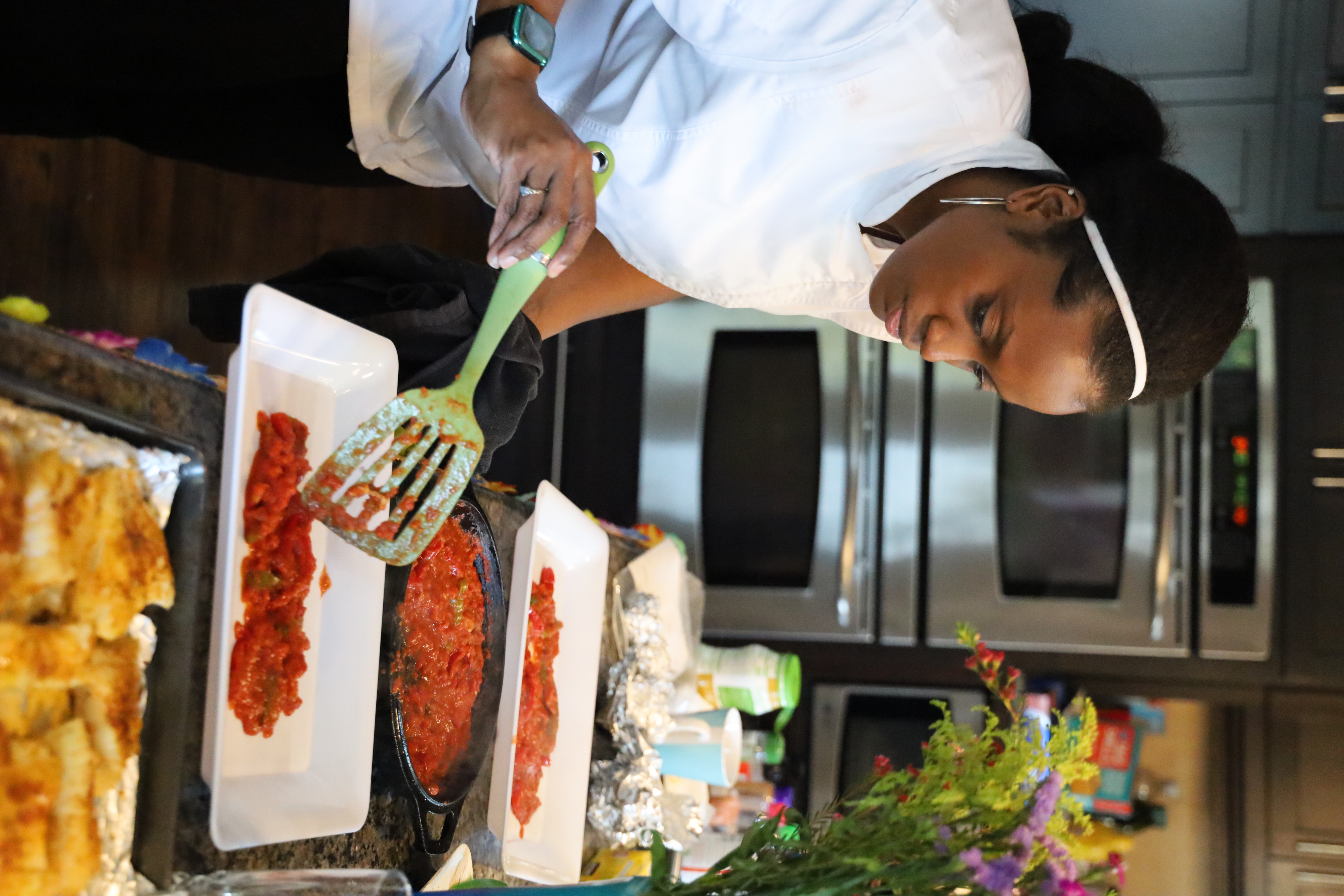 Chef Sabrina plating service