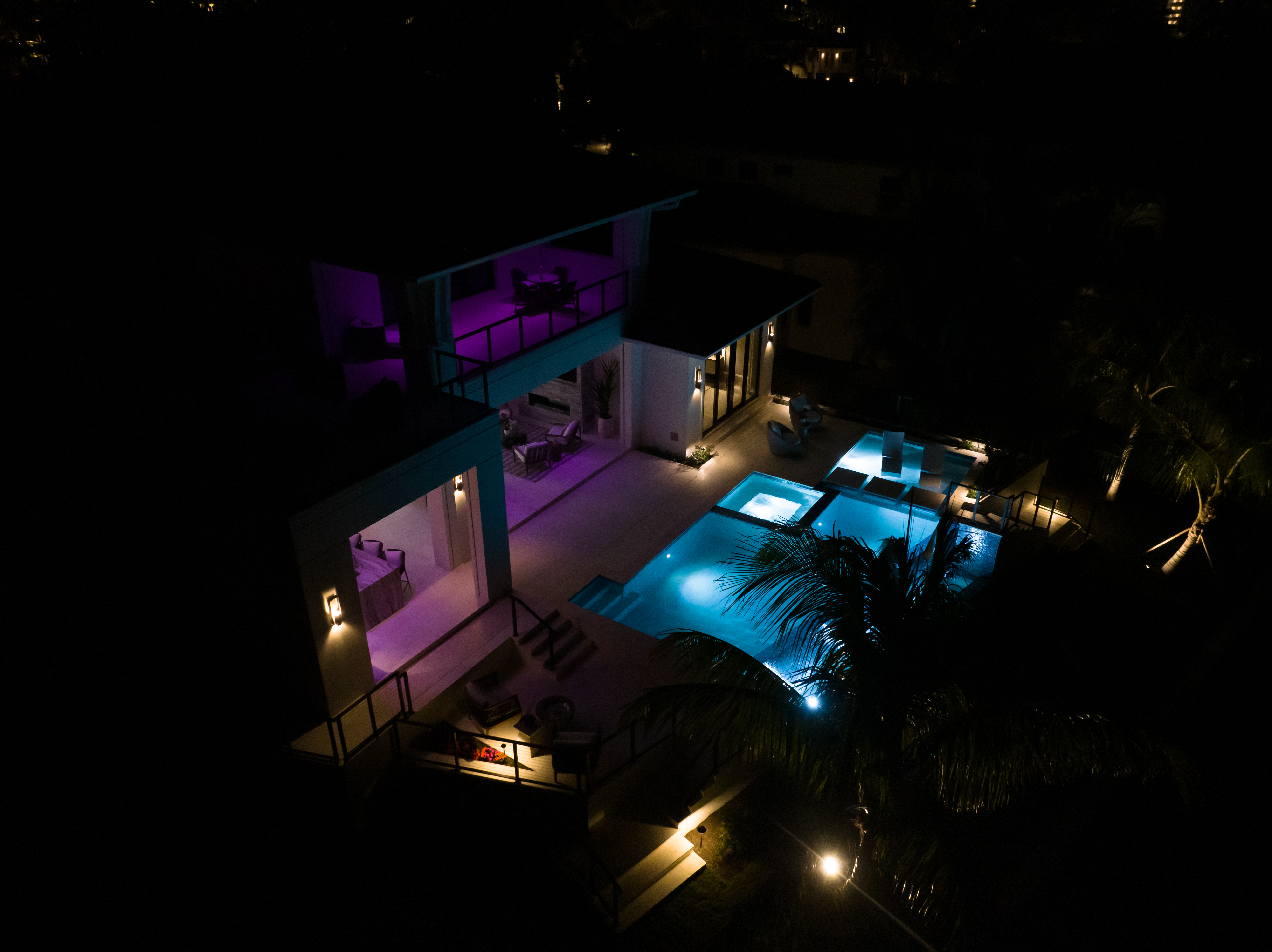 Loxone smart-home control panel installed in a Naples villa