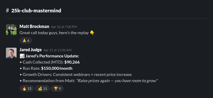 Jared $150K run rate