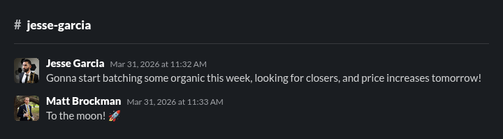 Jesse closers price increase