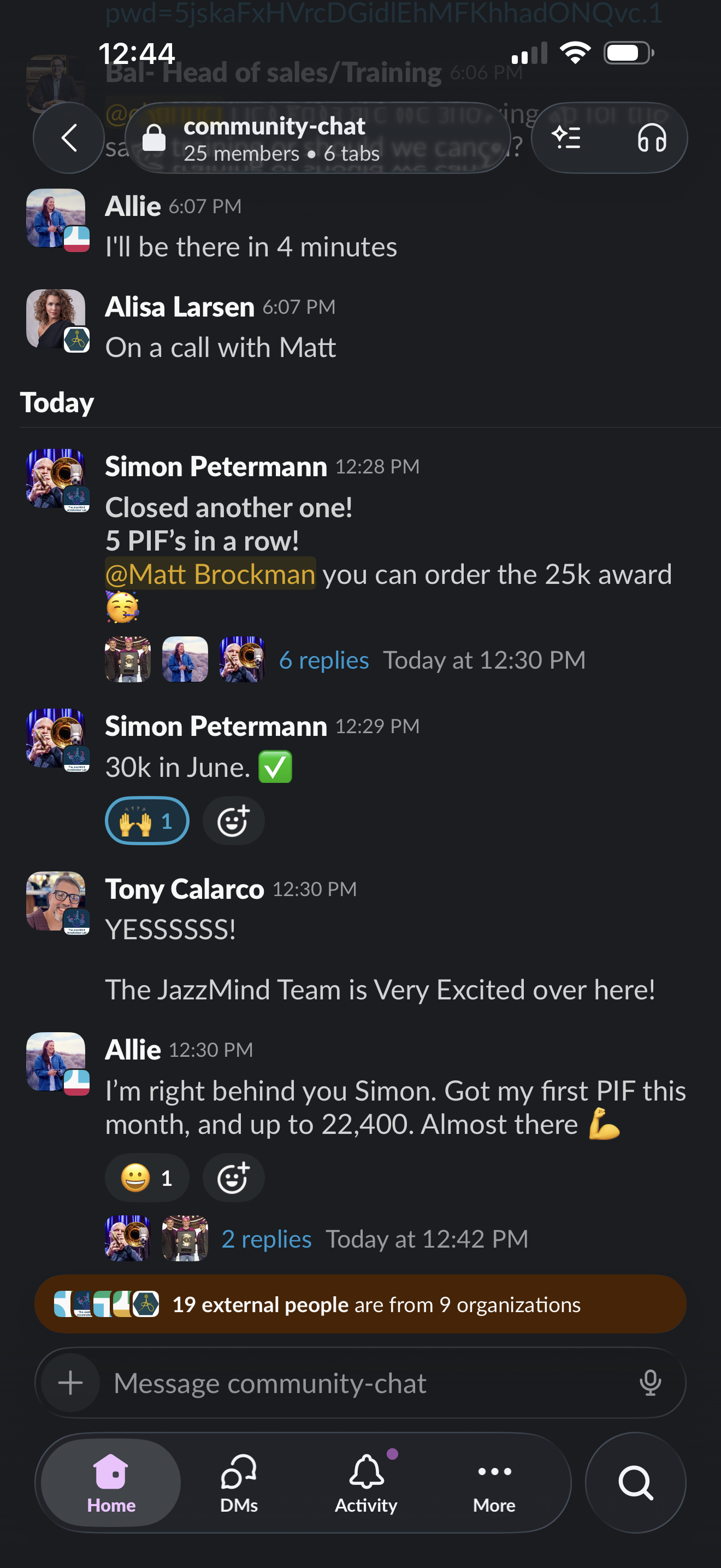 Team milestone