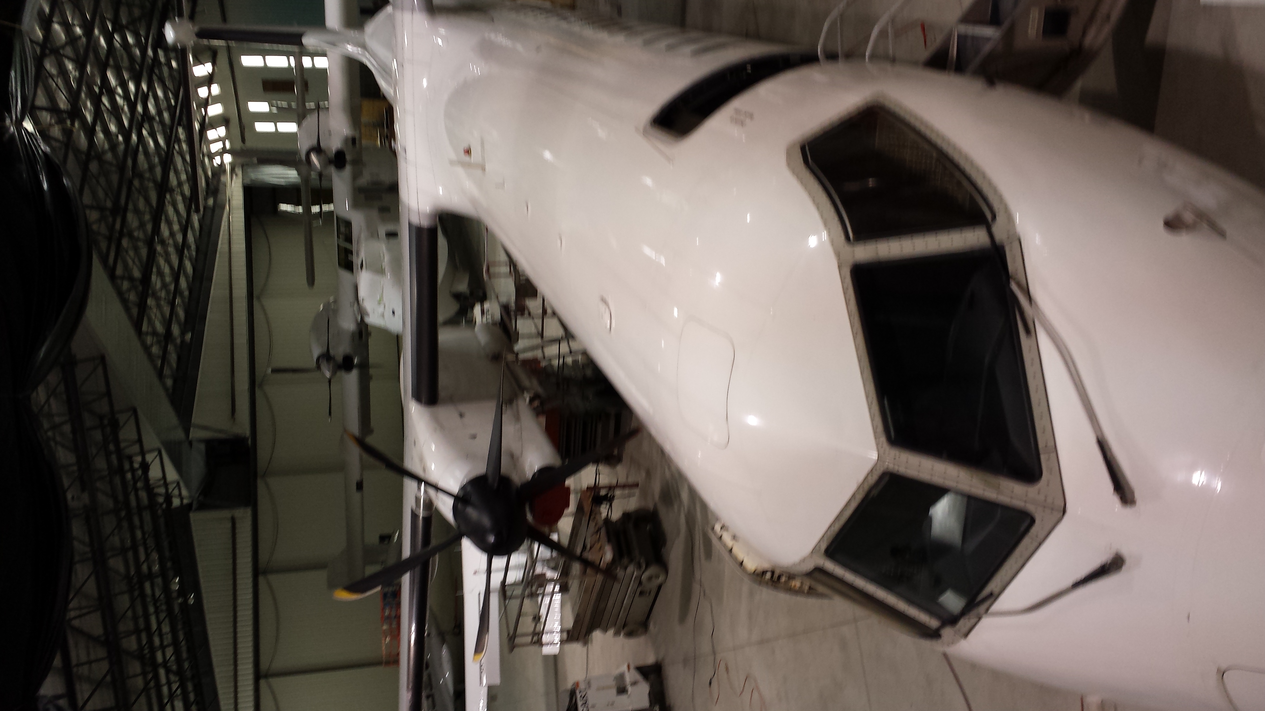 Nose landing gear and radome inspection.