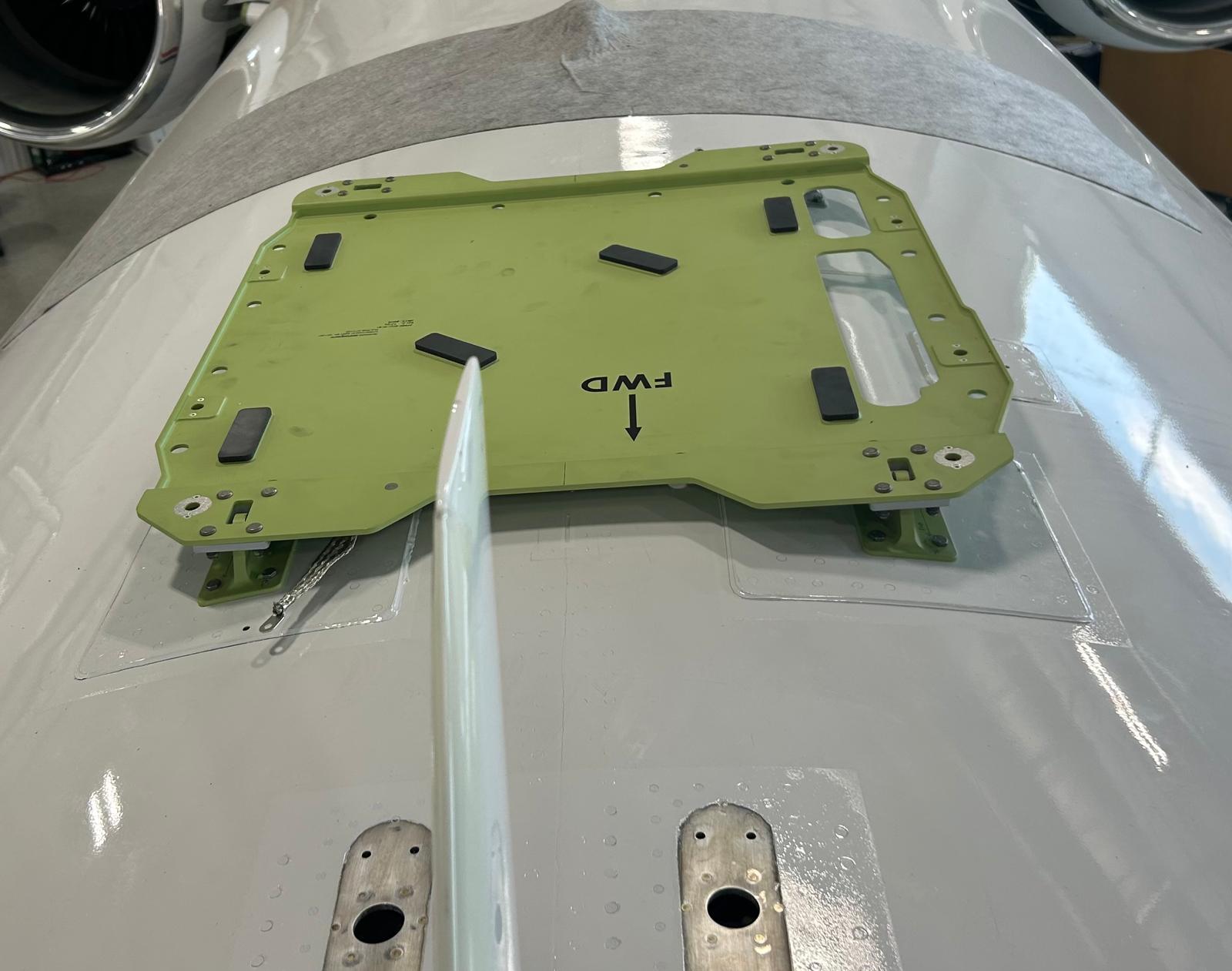 Starlink terminal installation on private jet