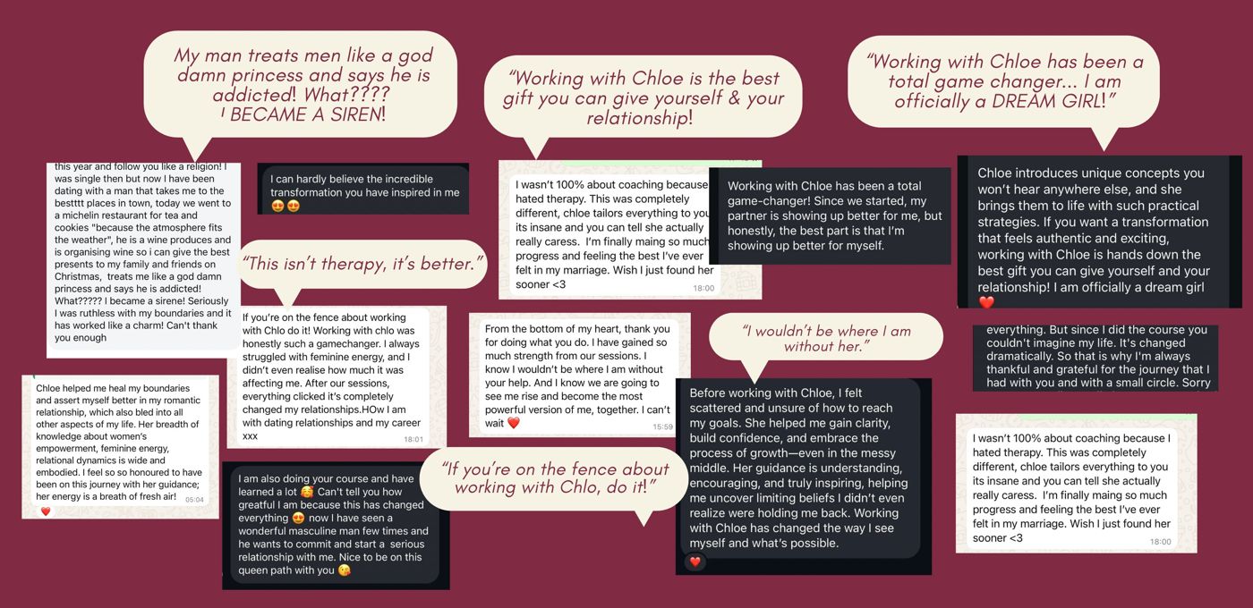 Messages from past clients